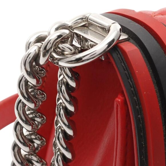 (S6) Chanel Shoulder Bag Red Lambskin - Picture 6 of 13